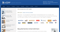 Desktop Screenshot of hoepp-gmbh.de