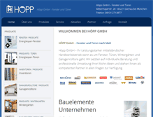 Tablet Screenshot of hoepp-gmbh.de